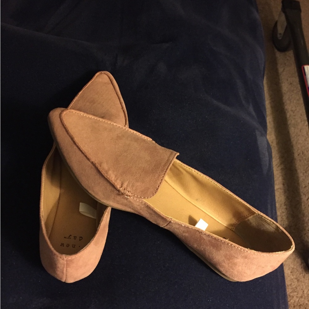 A New Day pink, suede flats